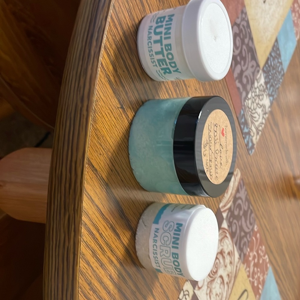 Sugar scrub, body scrub and body butter